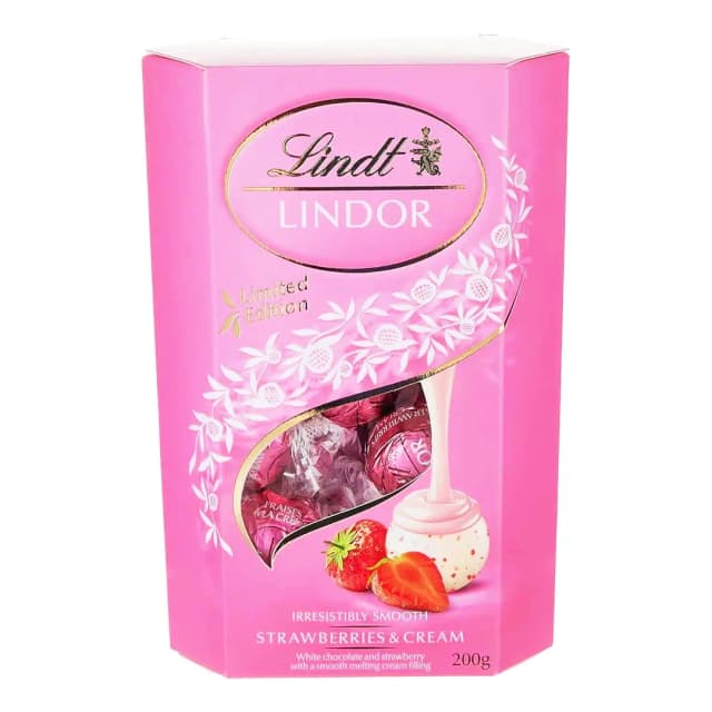 Lindt Lindor Choco Strawberry & Cream 200g@Sp