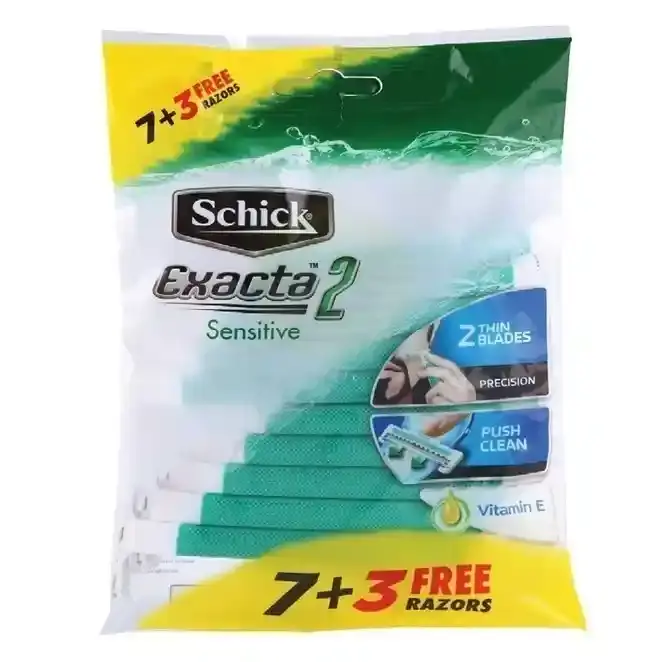 Schick Exacta 2 Razor Blue 7+3 Free