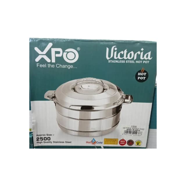 XPO Victoria Stainless Steel Hotpot 2500ml