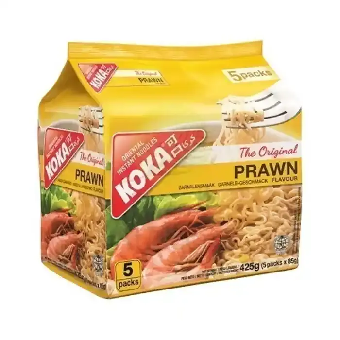 Koka Prawn Flavor Instant Noodles 85gx5 Pieces