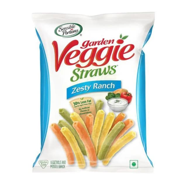 Sensible Portions Veggie Straws Zesty Ranch 120g