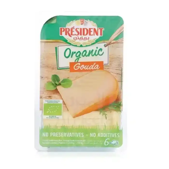 President Organic Gouda Slice 150G