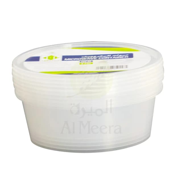 Food Pack Microwave Round Container 250ml 5 Pcs
