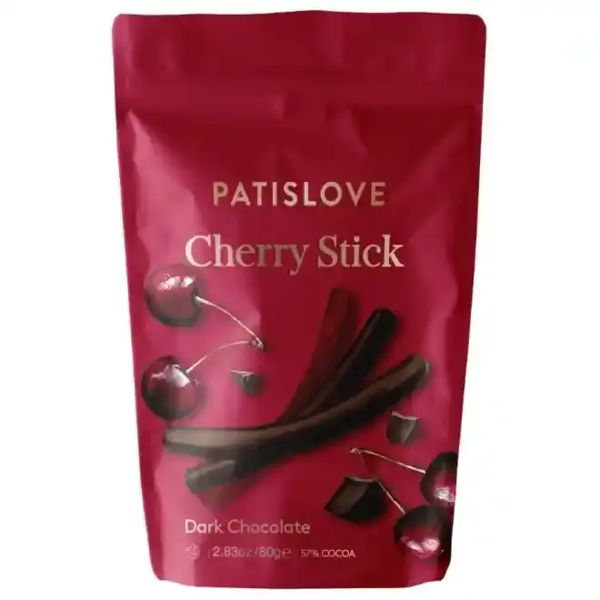 Patiswiss Cherry Stick Dark Choco 80G