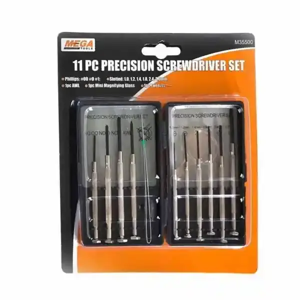 Mega Precision Screw Driver Set, 11pcs