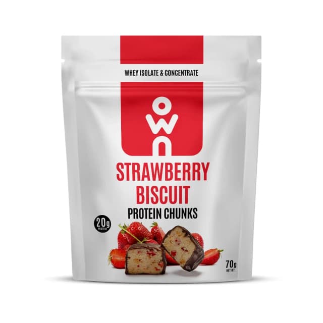 Own Protein Chunks Strawberry Biscuit 70g