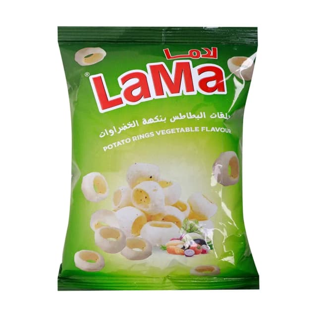 Lama Vegetable Potato Rings Chips 18g