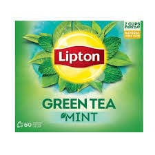 Lipton Green Tea Mint 1.3gx50 Enveloped Teabags