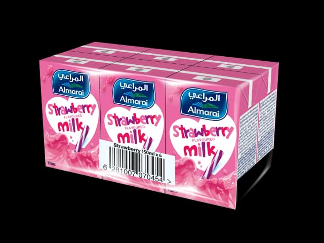 ALMARAI NIJOOM UHT MILK S/BERRY 6 x 150ML
