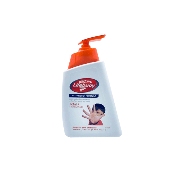 LIFEBUOY ACTIVE SILVER HAND WASH TOTAL PLUS 500 ML