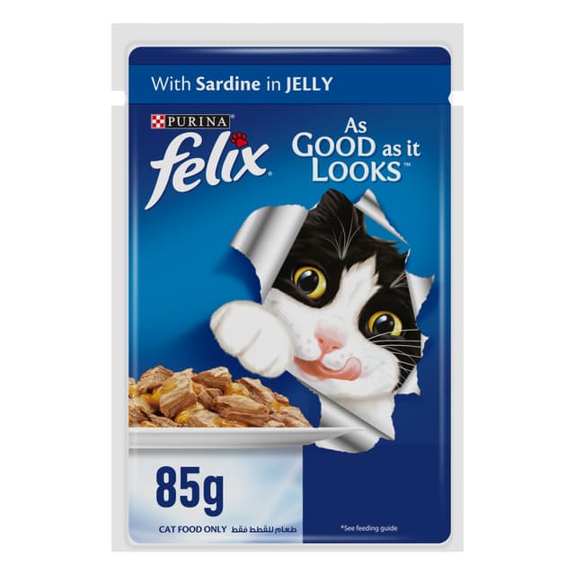 PURINA FELIX SARDINE CAT FOOD 85GM