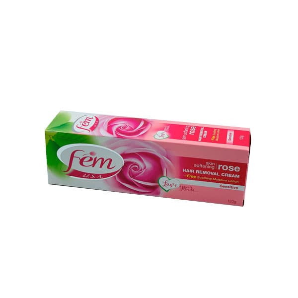 FEM ROSE SENSITIVE HAIR REMOVAL CREAM 120GM