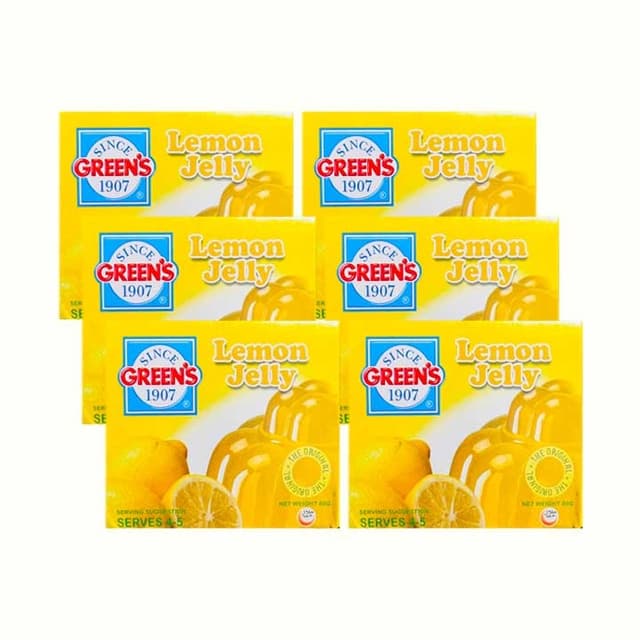 GREENS JELLY LEMON 5+1x80 GR