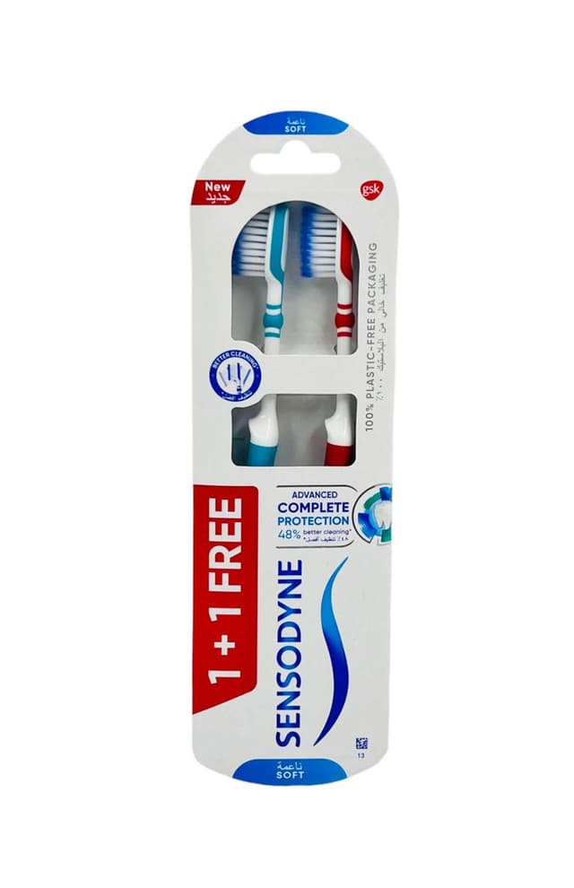SENSODYNE TOOTHBRUSH COMPLETE PROTECTION 1+1 FREE
