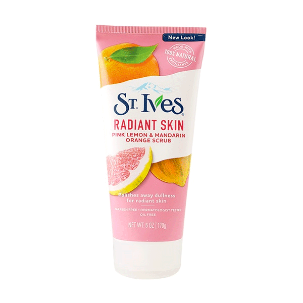 ST.IVES RADIANT SKIN PINK LEMON & MANDARIN ORANGE SCRUB 170GM