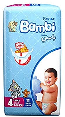 BAMBI SANITA DIAPER LARGE 8-16 KG 13 PCS