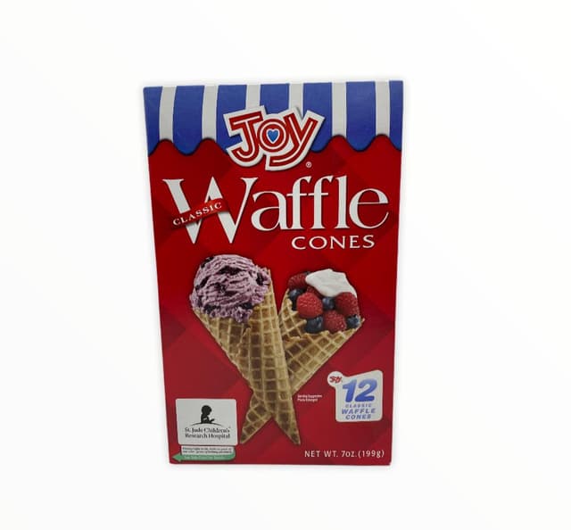 JOY ICE CREAM CLASSIC WAFFLE CONES 12P 199GM