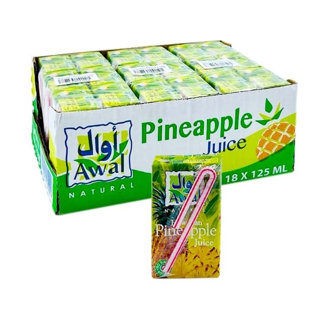 AWAL JUICE PINEAPPLE 18 x 125ML