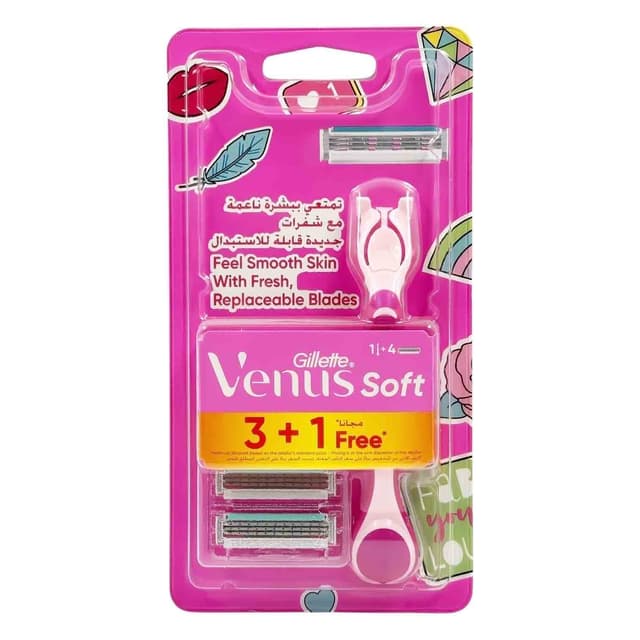 GILLETTE SIMPLY VENUS RAZOR WOMAN 3+1FREE