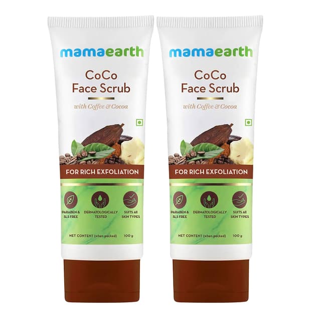 MAMAEARTH COCO FACE SCRUB 100GM 1+1FREE