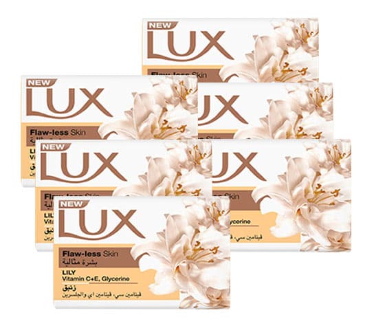 LUX FLAWLESS BAR SOAP 6 x 170GR