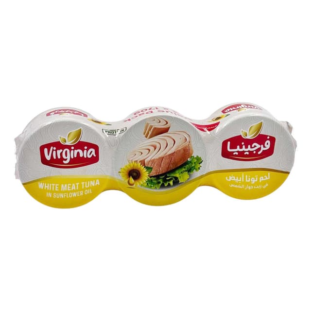 VIRGINIA TUNA W/MEAT IN SUNFLOWER OIL 3*170GM