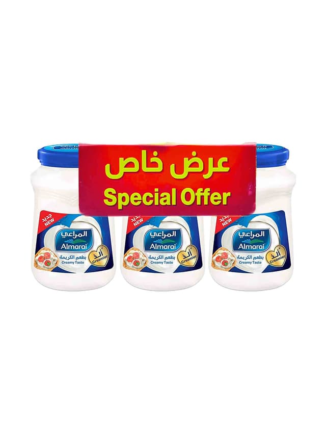 ALMARAI CREAM CHEESE BLUE JAR 3X200GM
