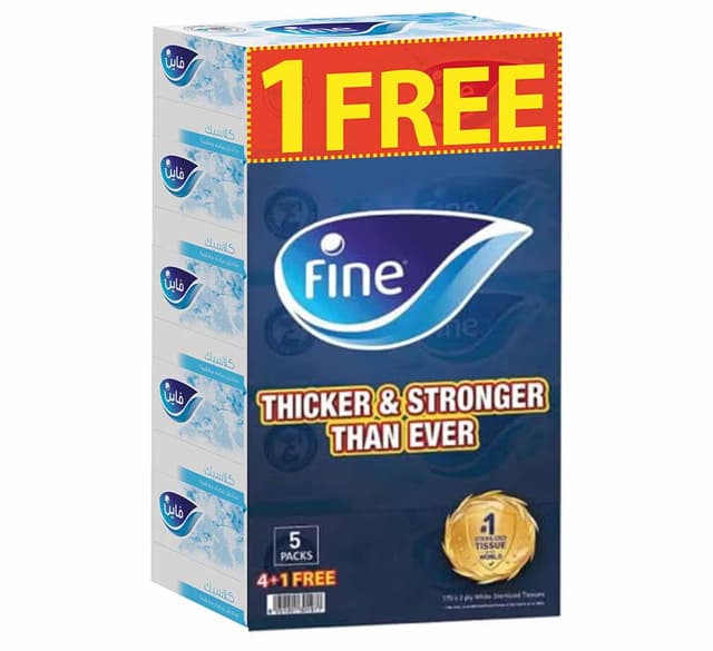 FINE FACIAL TISSUE 2 PLY 170SHEETS 4+1 FREE
