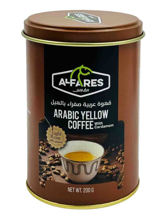 AL FARES ARABIC YELLOW COFFEE WITH CARDAMAM 200GR