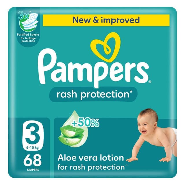 PAMPERS S3 MEGA PACK 68 DIAPERS