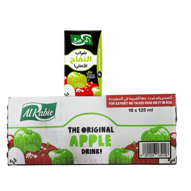 AL RABIE APPLE DRINK 18 x 125ML