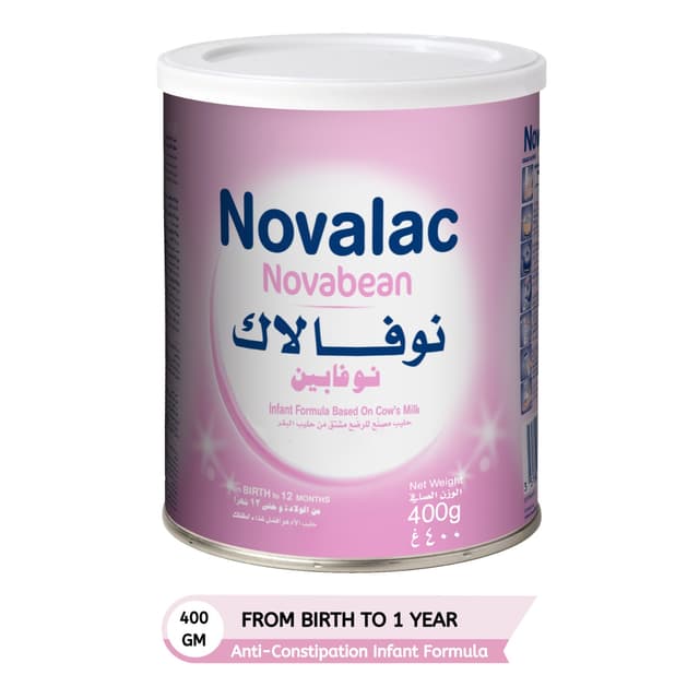 Novalac Novabean Anti-Constipation Infant Milk Formula, 0-12 Months, 400g