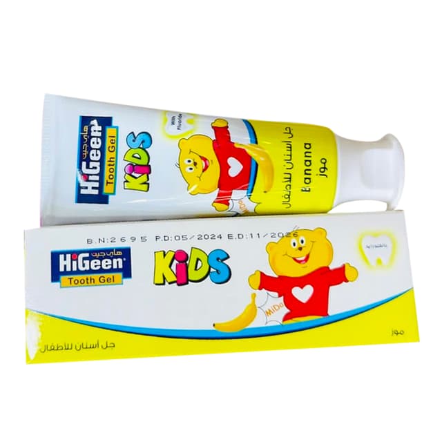 HIGEEN KIDS TOOTH GEL BANANA 60GM