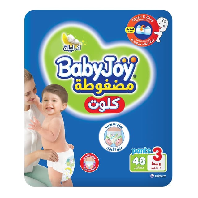 BABY JOY CULOTTE MEDIUM 3 DIAPERS 48 PCS