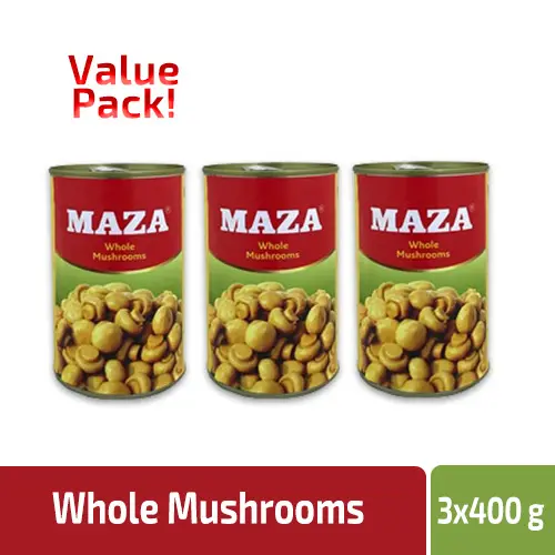MAZA WHOLE MUSHROOM 3 X 400 GM