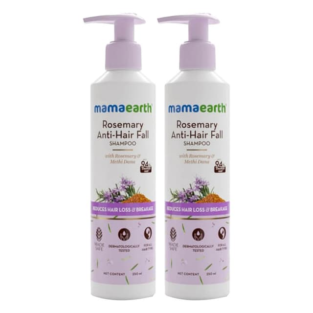 MAMAEARTH ROSEMARY ANTI-HAIR FALL SHAMPOO 2*250ML (1+1 FREE)