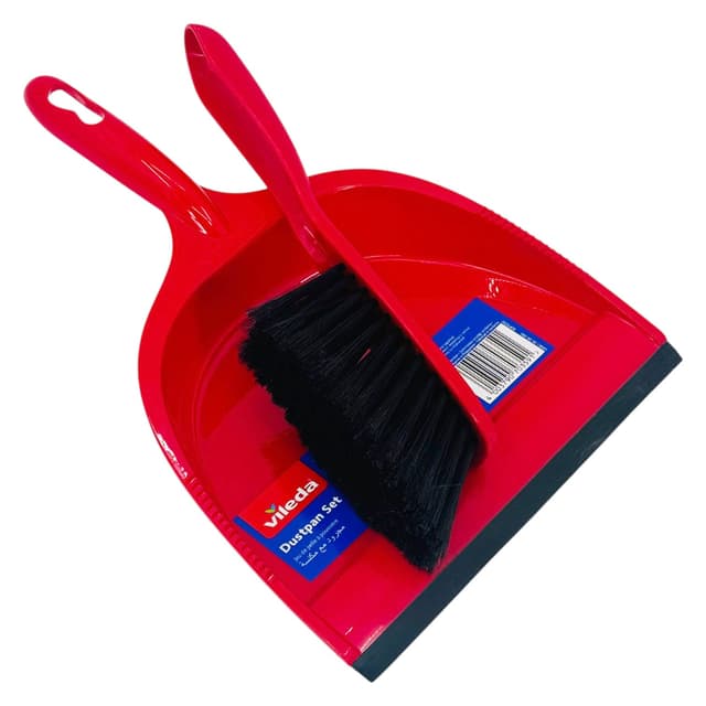 VILEDA BROOM WITH DUSTPAN