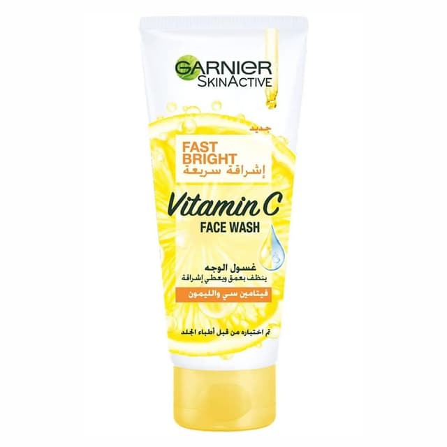 GARNIER FAST BRIGHT VITAMIN C FACE WASH 100ML