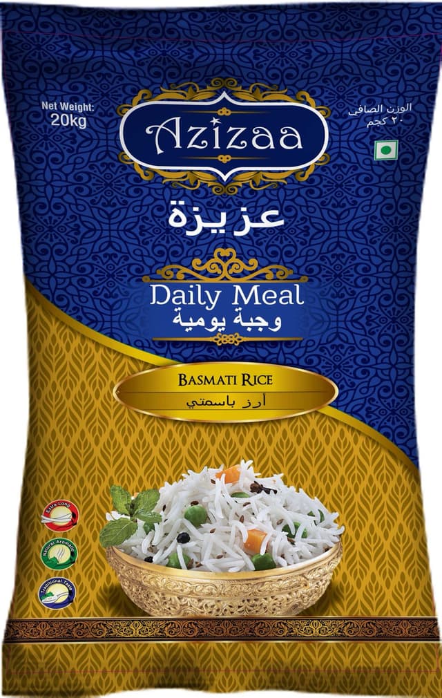 AZIZAA DAILY MEAL BASMATI RICE 20KG
