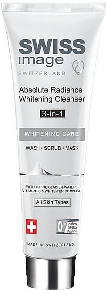 SWISS 3-IN-1 ABSOLUTE RADIANCE WHITENING CLEANSER 100ML