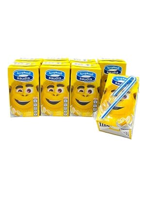 SAUDIA BANANA FLVR MILK 8* 125ML