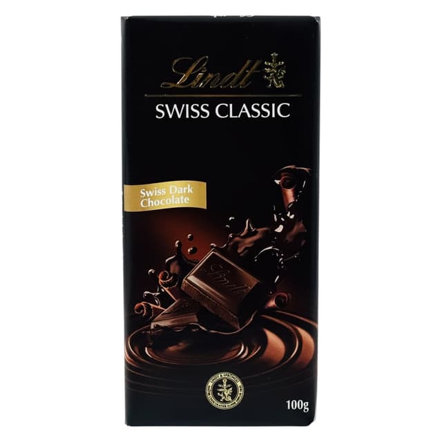 LINDT SWISS CLASSIC DARK CHOCOLATE 100GM (JF)