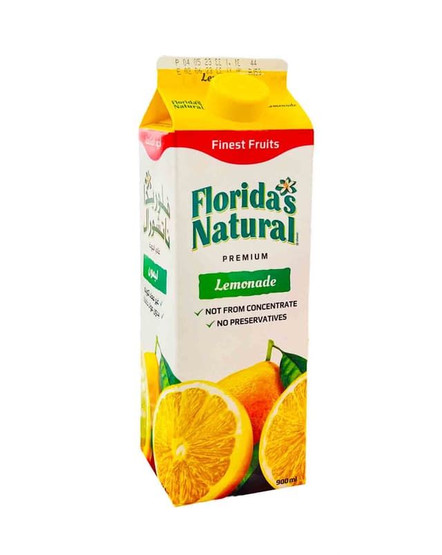 FLORIDAS NATURAL PURE LEMONADE JUICE 900ML