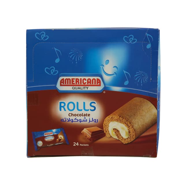 AMERICANA SUPER ROLL CHOCOLATE 60GM 5+1FREE