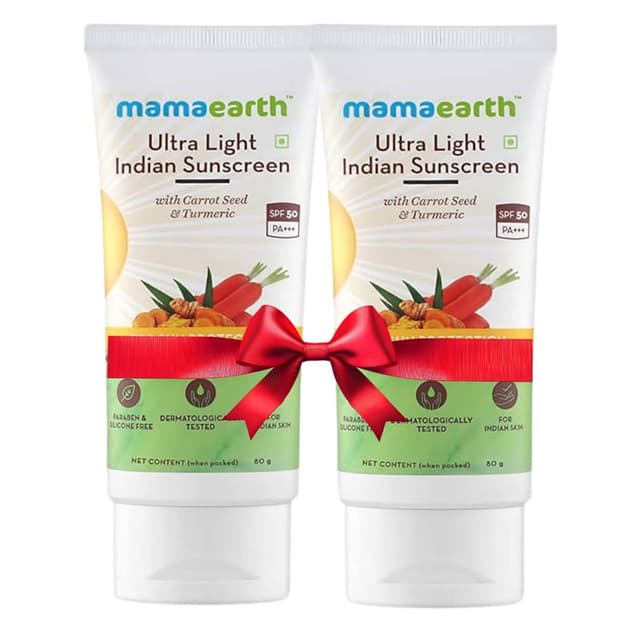 MAMAEARTH ULTRA LIGHT SUNSCREEN 2X80GM