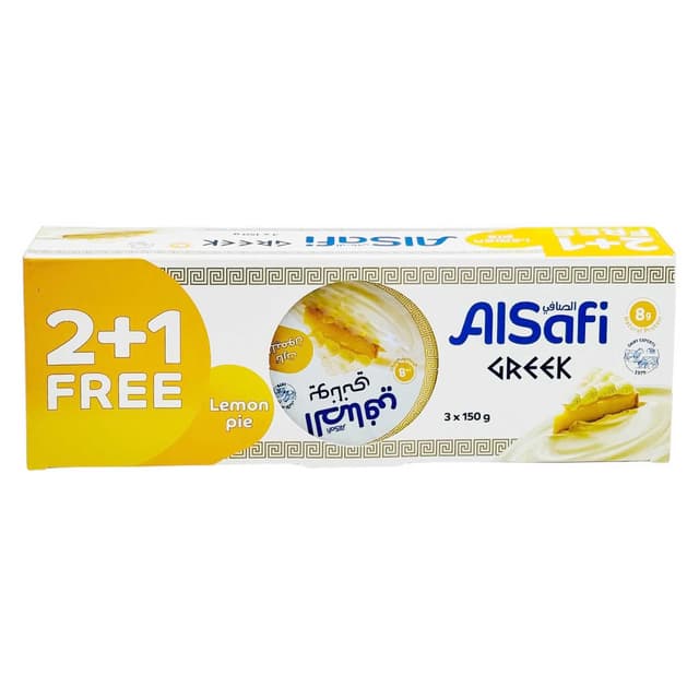 ALSAFI GREEK STYLE LEMON PIE 2+1X150GM