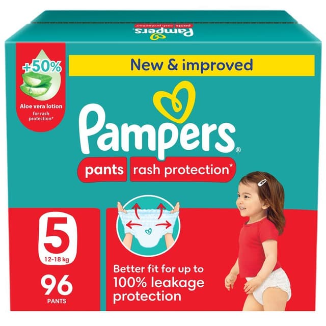 Pampers Baby diapers pant No.5 giant box 96 PCS