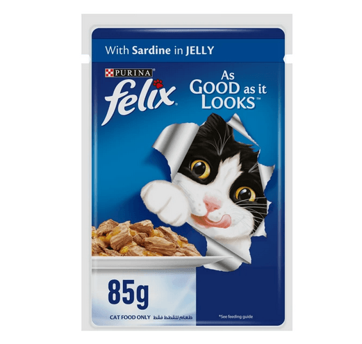 PURINA FELIX CAT FOOD MACKEREL IN JELLY 85GM