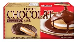 LOTTE CHOCOLATE PIE 6P (169.8GMS)