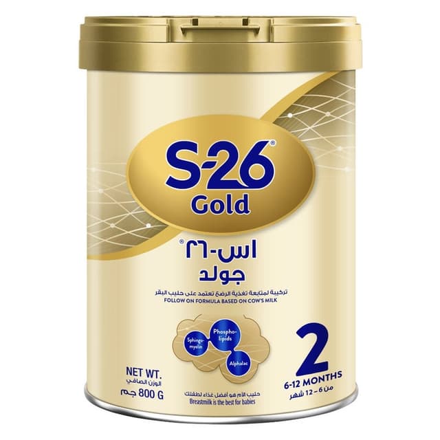 S-26 Gold Stage 2 Baby Milk Formula For 6 To 12 Months 800g